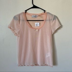 NWT Urban Outfitters Sheer Pink Ballerina Top 🎀
